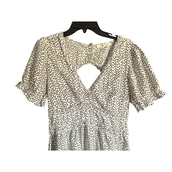 Adorable Indulge Black & White Print Dress Size Large - Picture 3 of 9